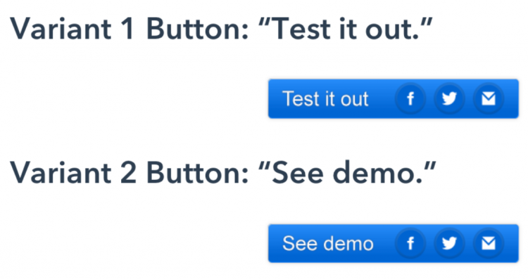 hubspot button copy test