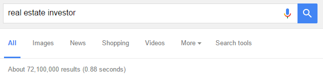 SEO for Real Estate Investors SERP