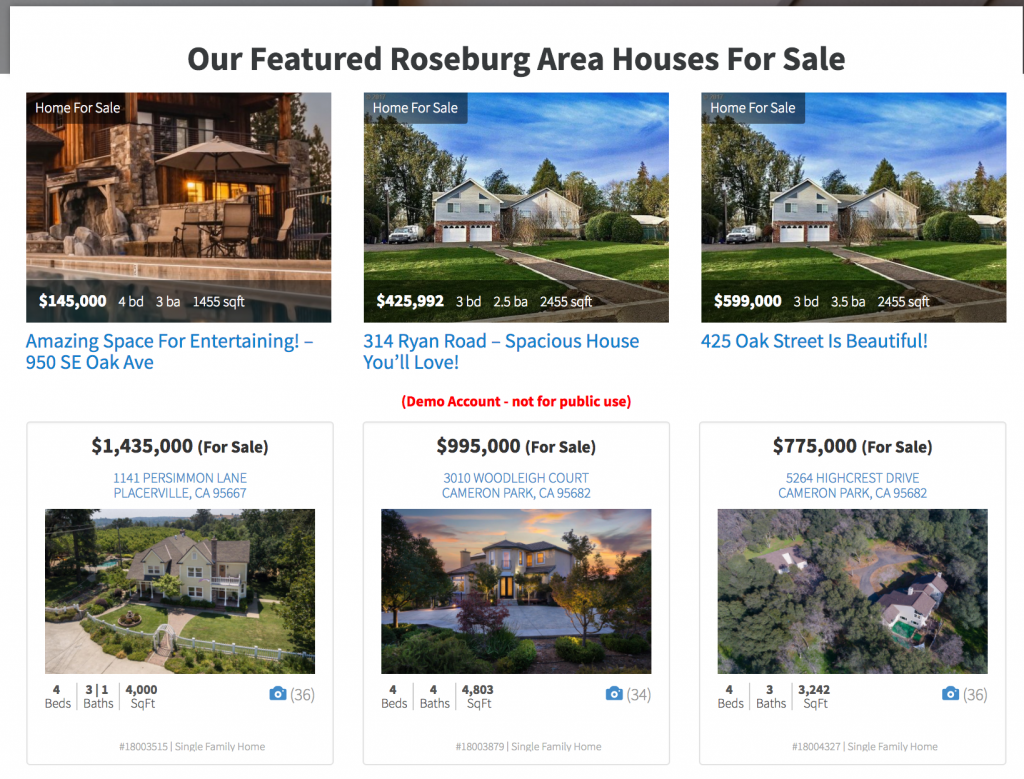 idx featured listings