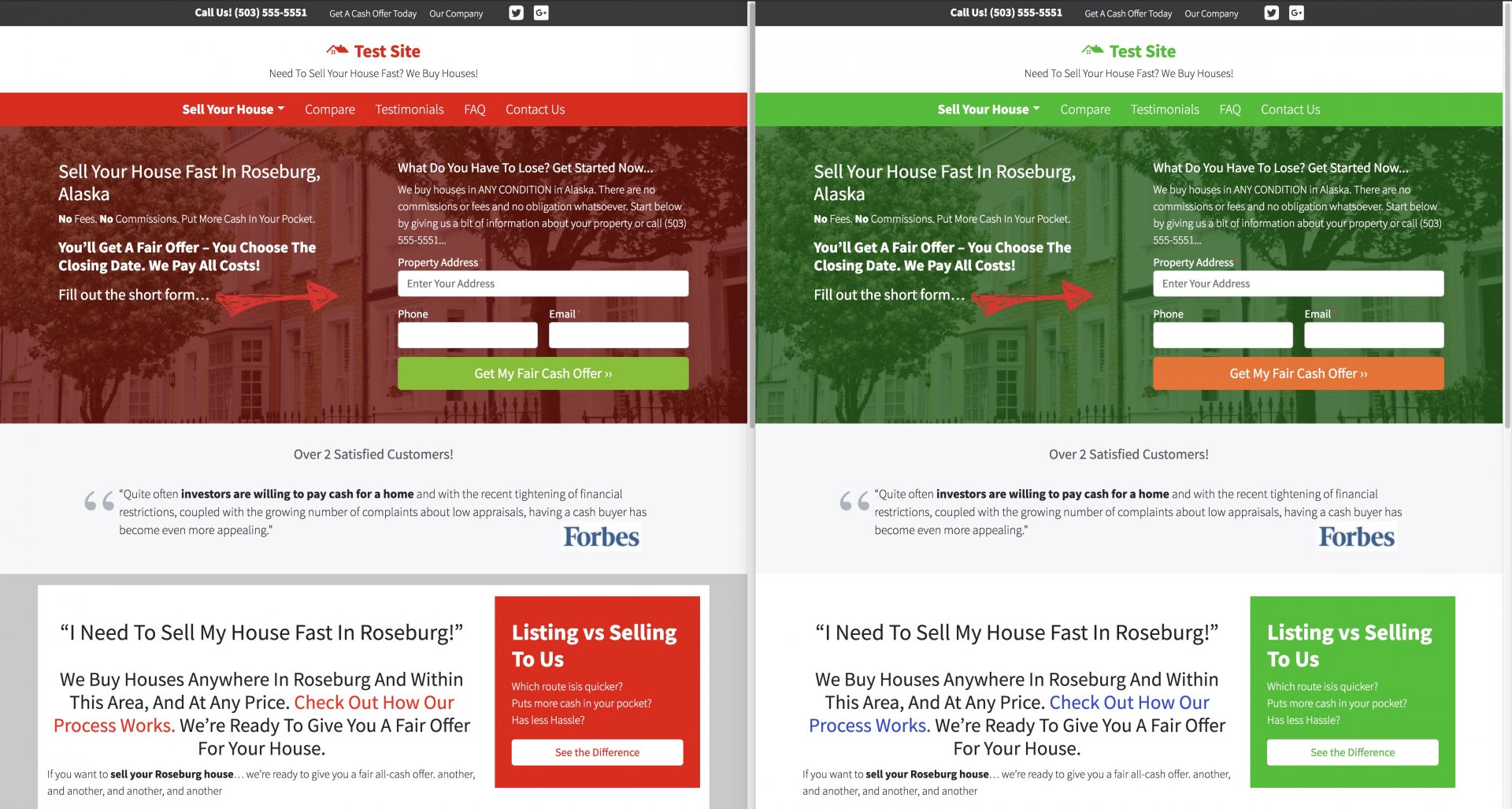 different website color combinations