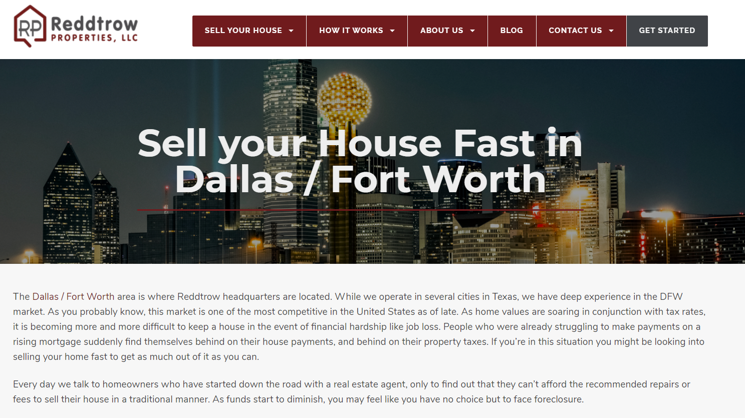 motivated seller website with no form