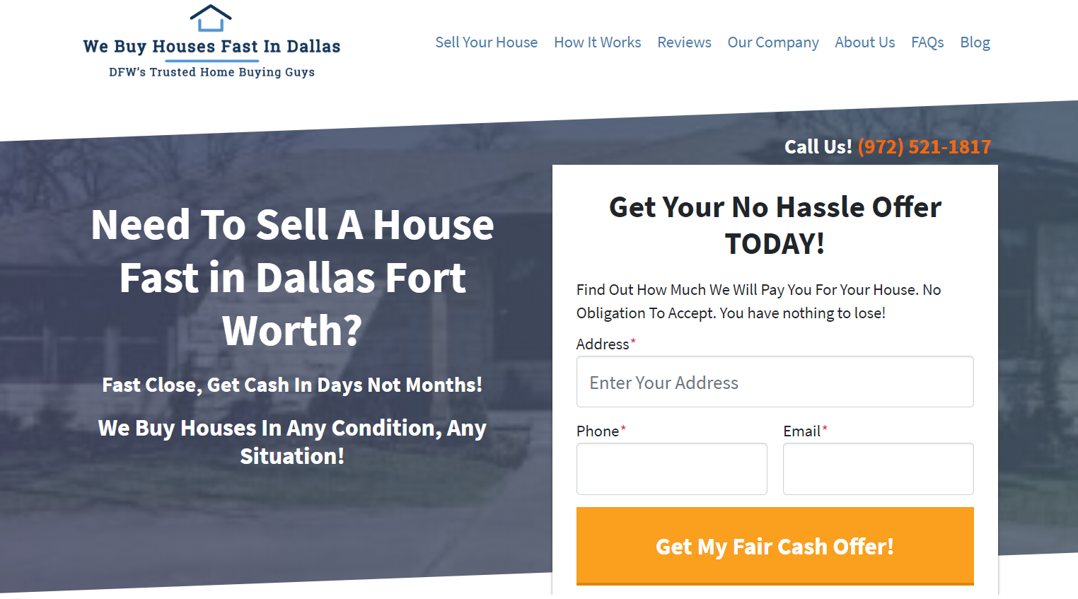 High converting Carrot motivated seller website