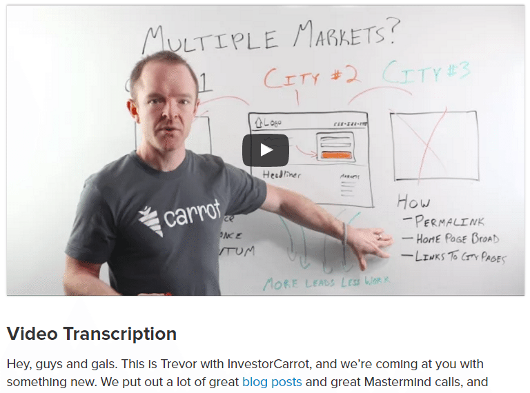 video transcription