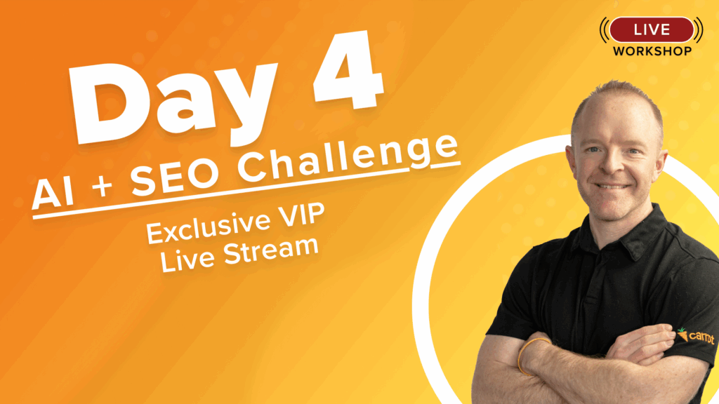 Carrot AI Search Visibility Challenge Day 4: VIP Live Stream